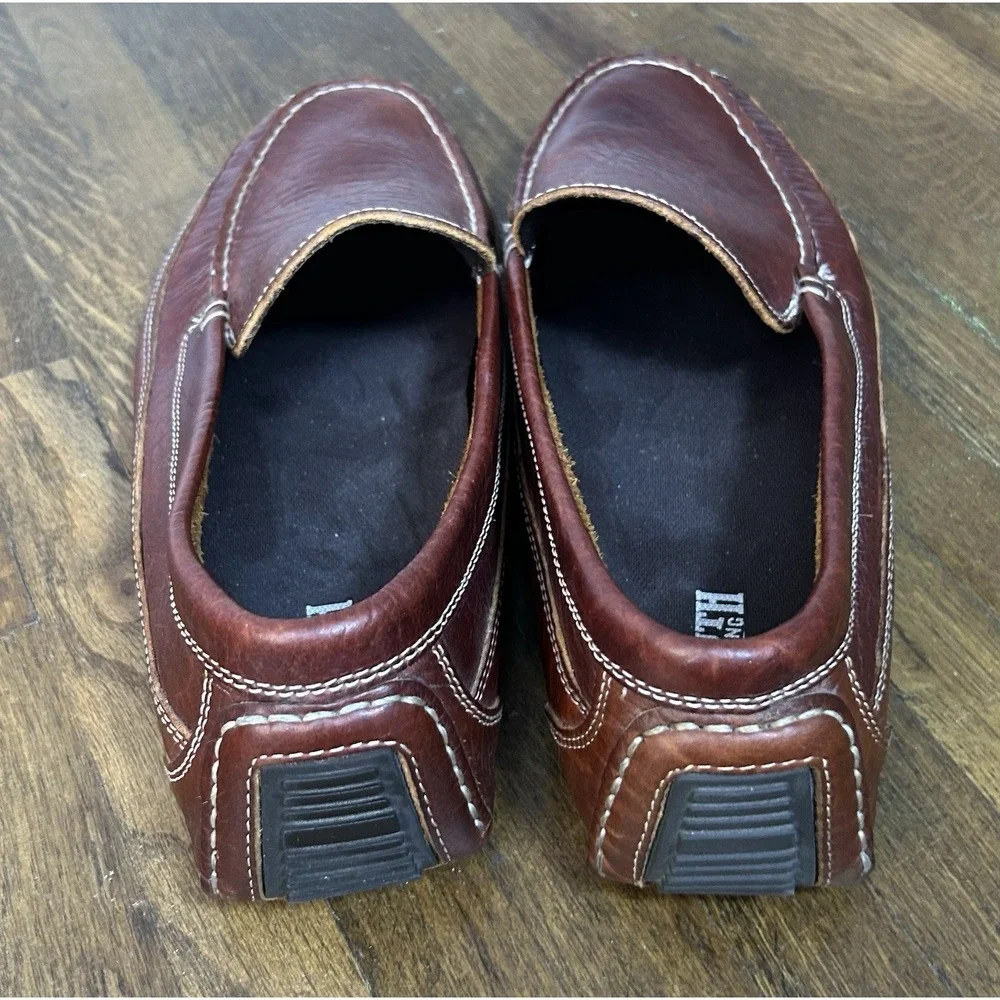 Duluth Trading Company Men's Pebbled Bison Leather Driving Moccasins  Size 13W